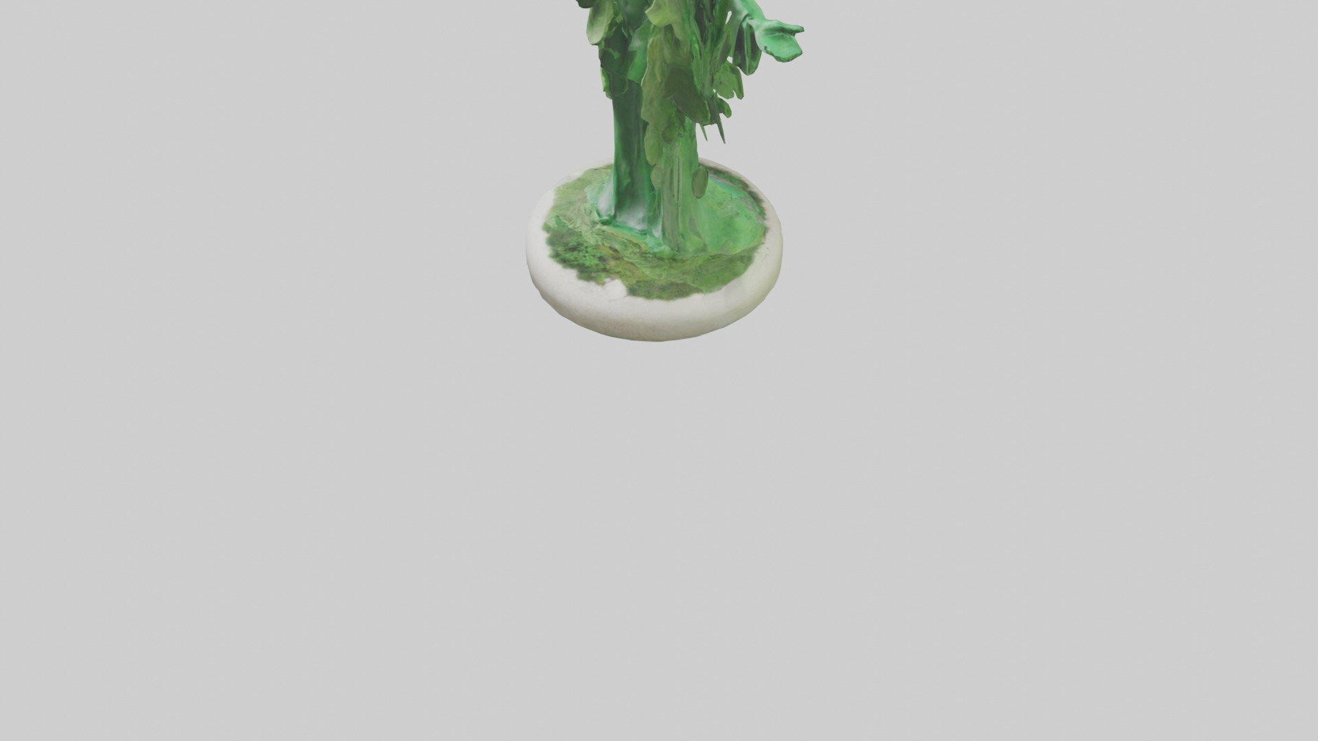 The Green Earth Movement Statue model Low-poly 3D model_5