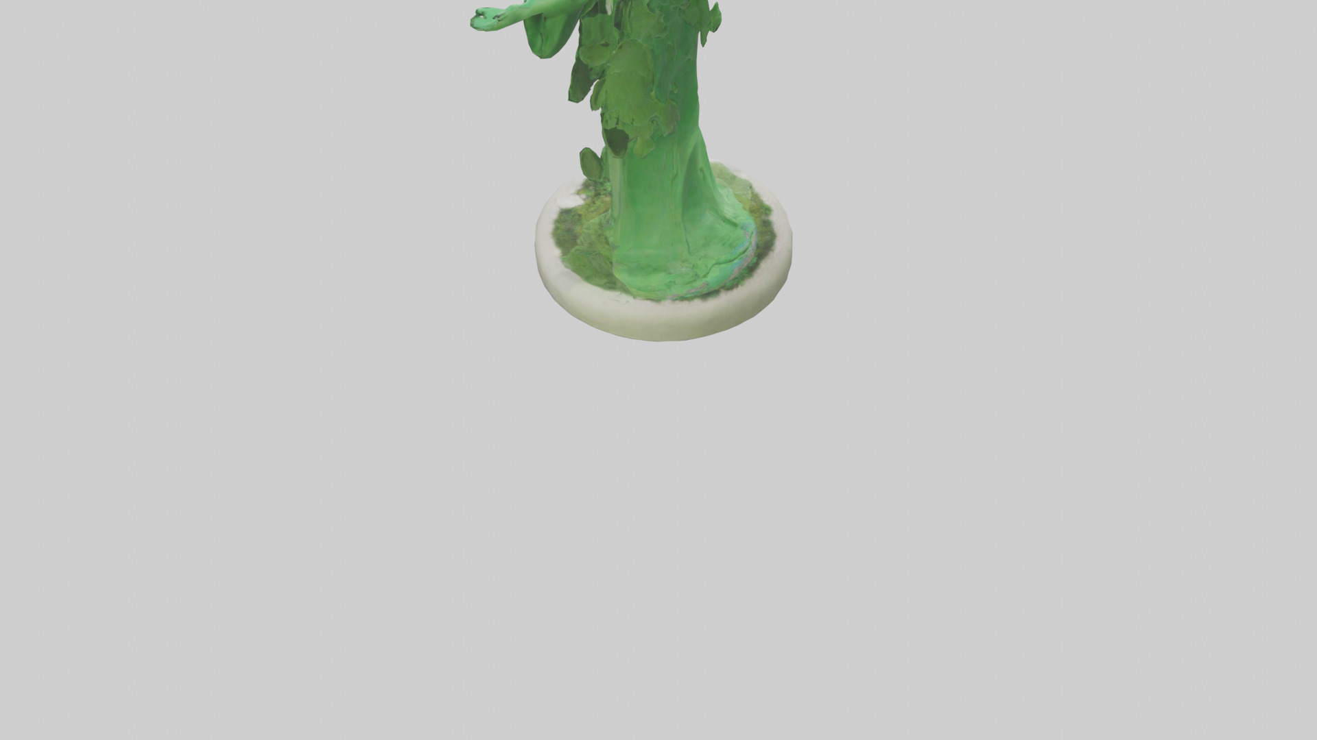 The Green Earth Movement Statue model Low-poly 3D model_3