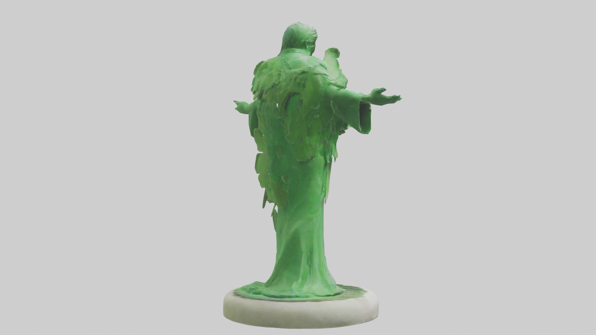 The Green Earth Movement Statue model Low-poly 3D model_2