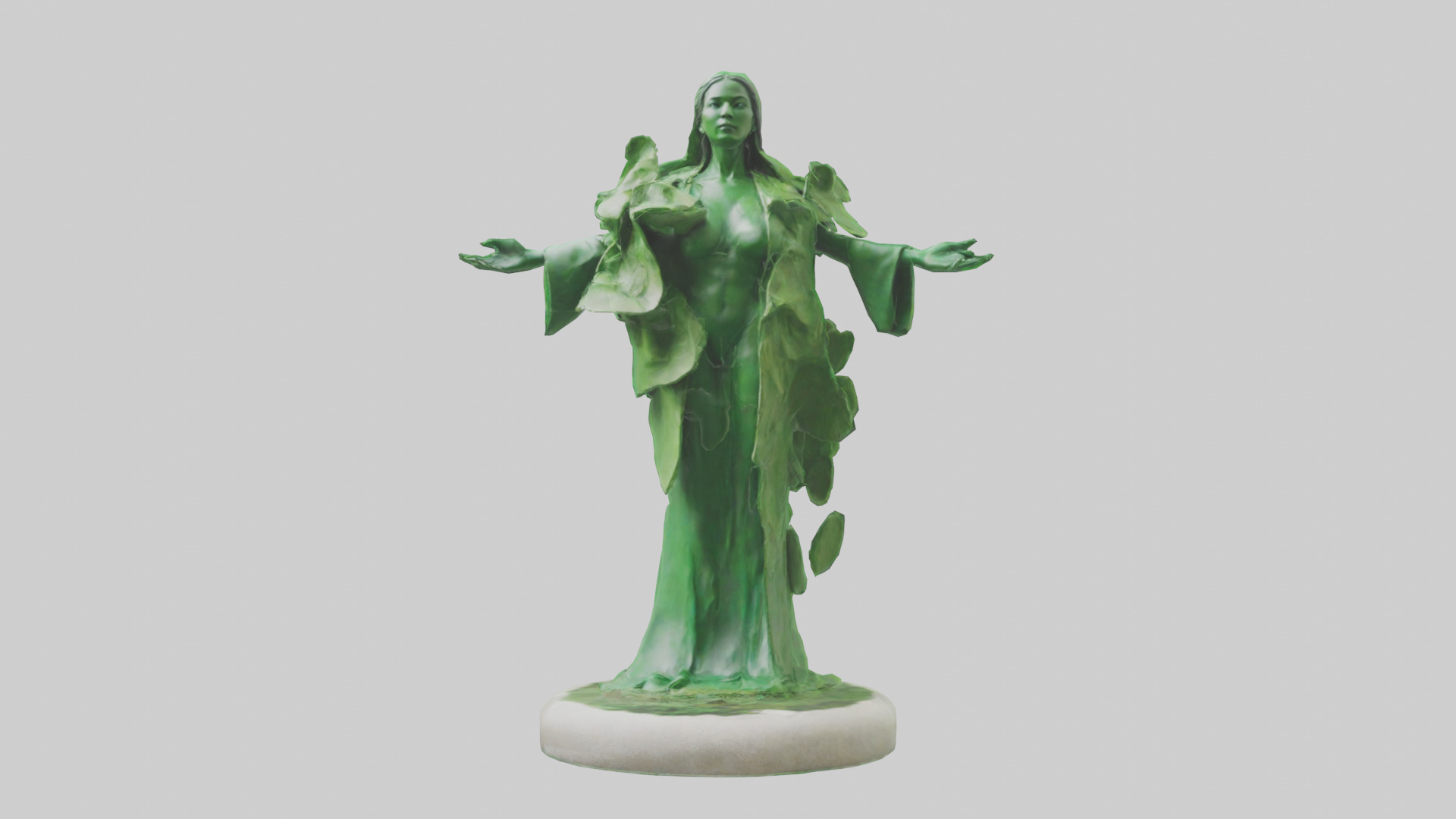 The Green Earth Movement Statue model Low-poly 3D model_9