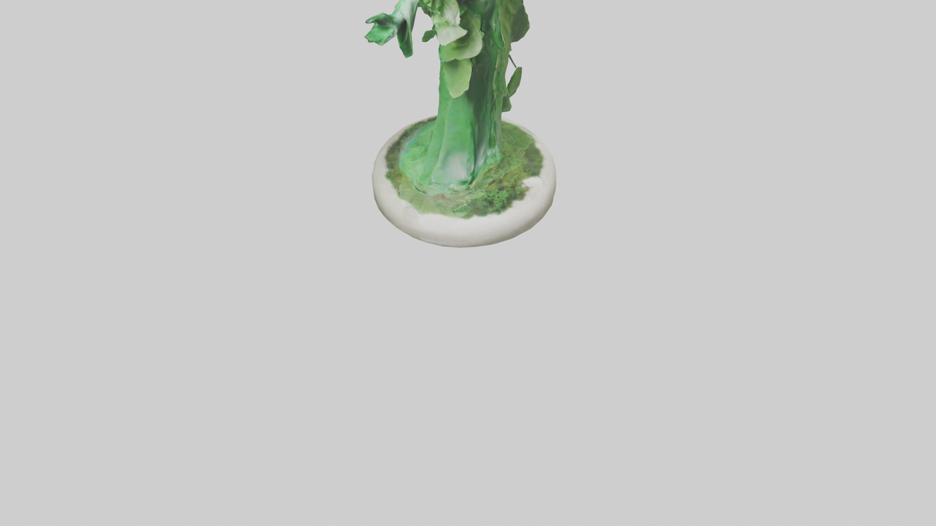 The Green Earth Movement Statue model Low-poly 3D model_6