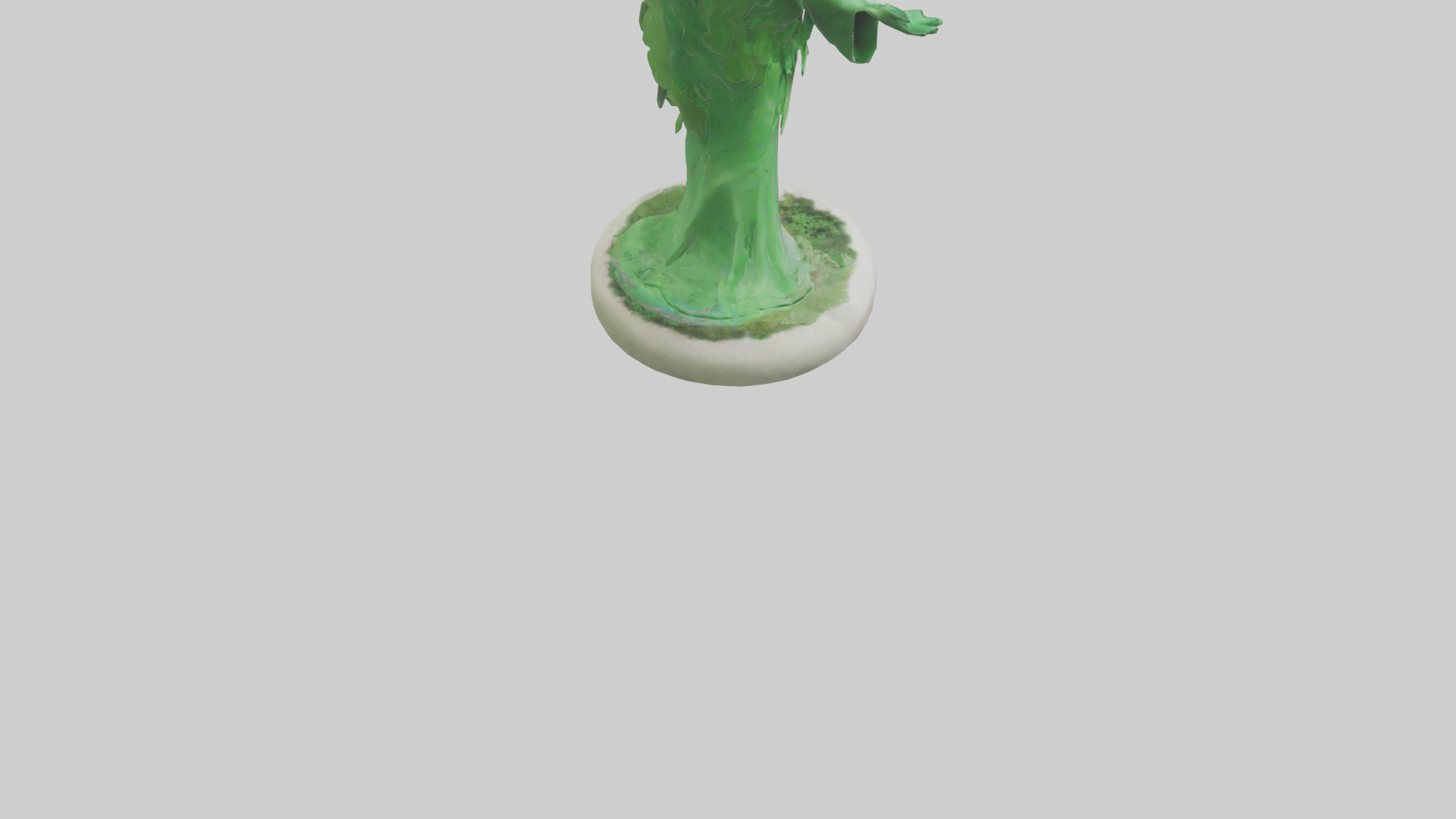 The Green Earth Movement Statue model Low-poly 3D model_4