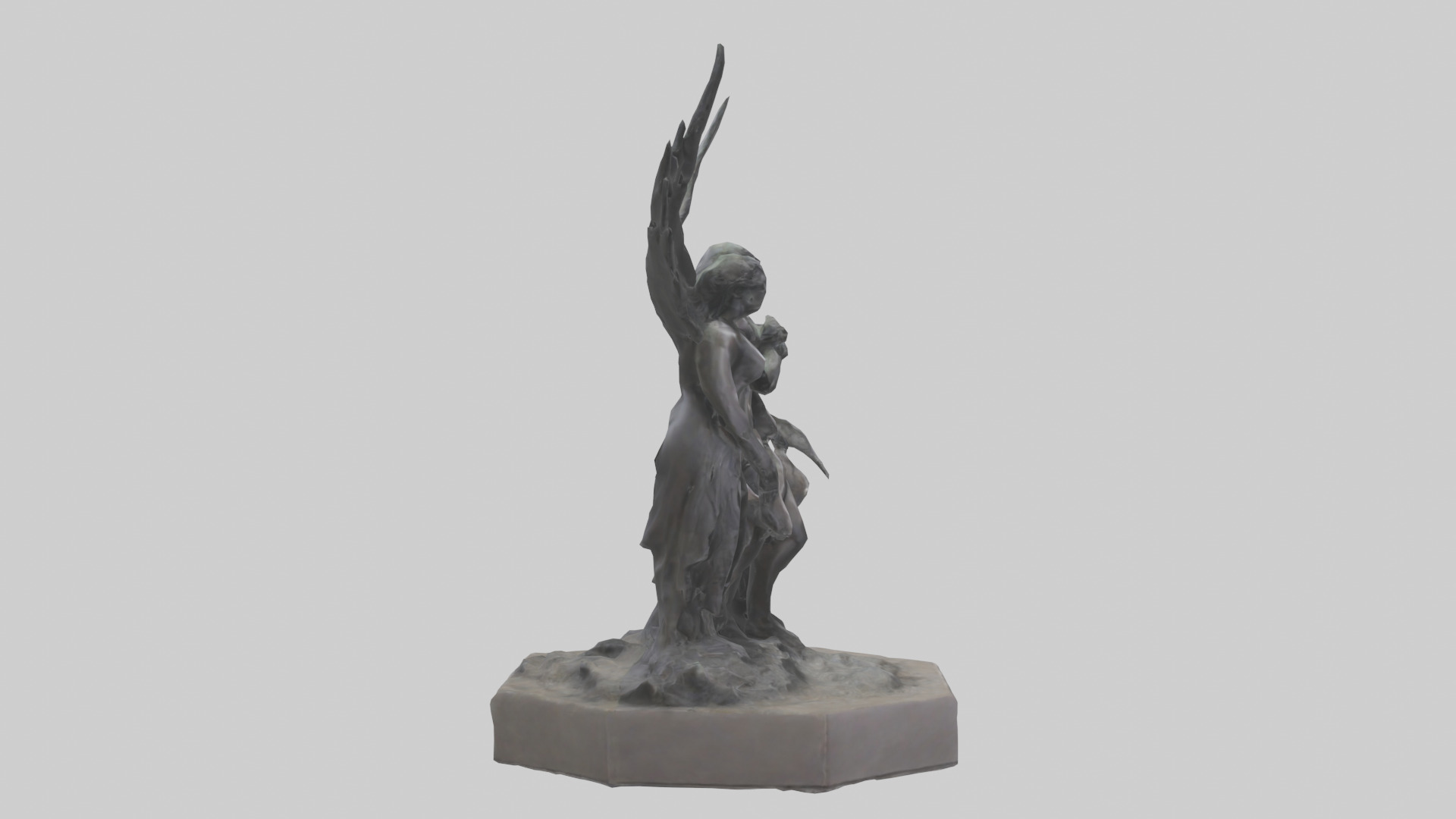 The Furies statue model Low-poly 3D model_13