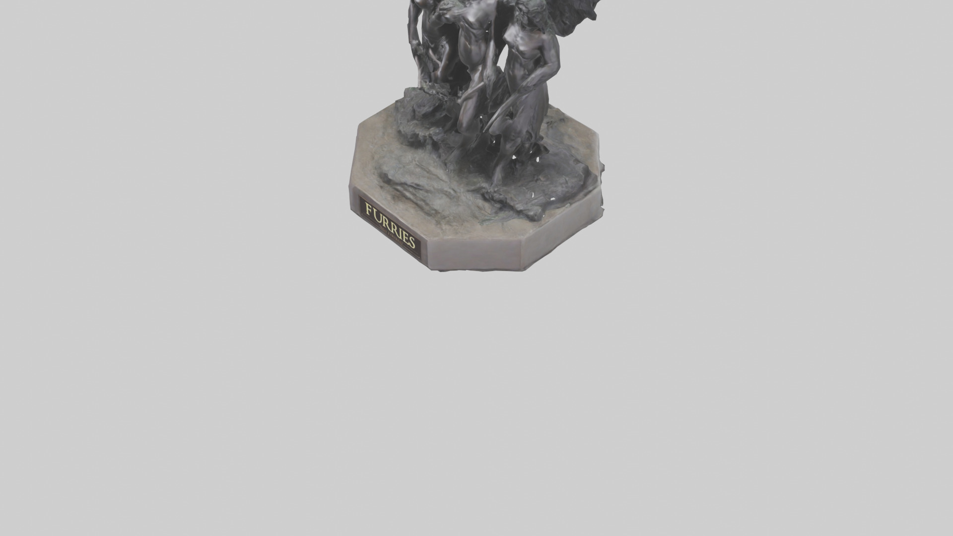 The Furies statue model Low-poly 3D model_5