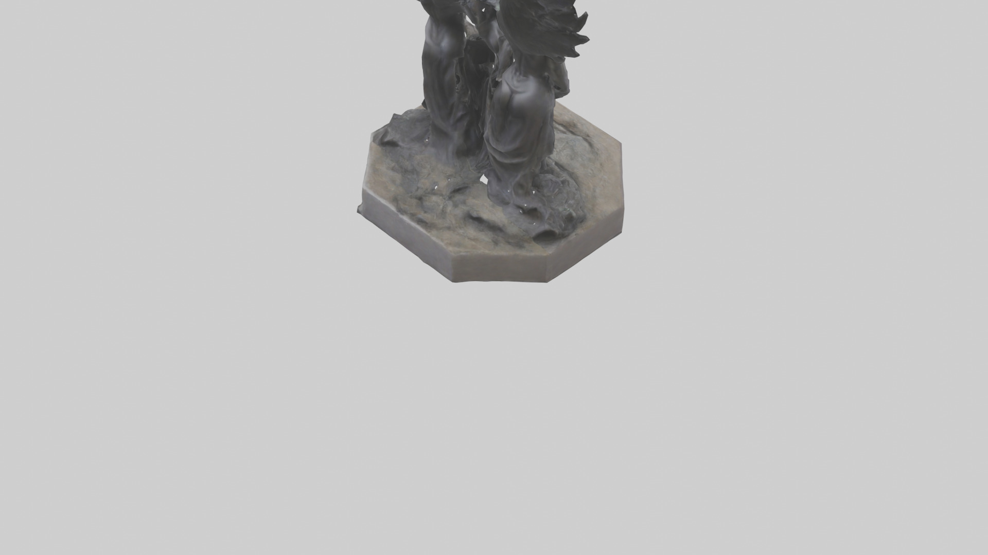 The Furies statue model Low-poly 3D model_4
