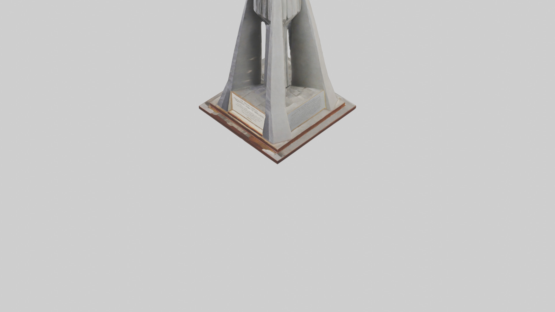 The Freedom March monument model Low-poly 3D model_5