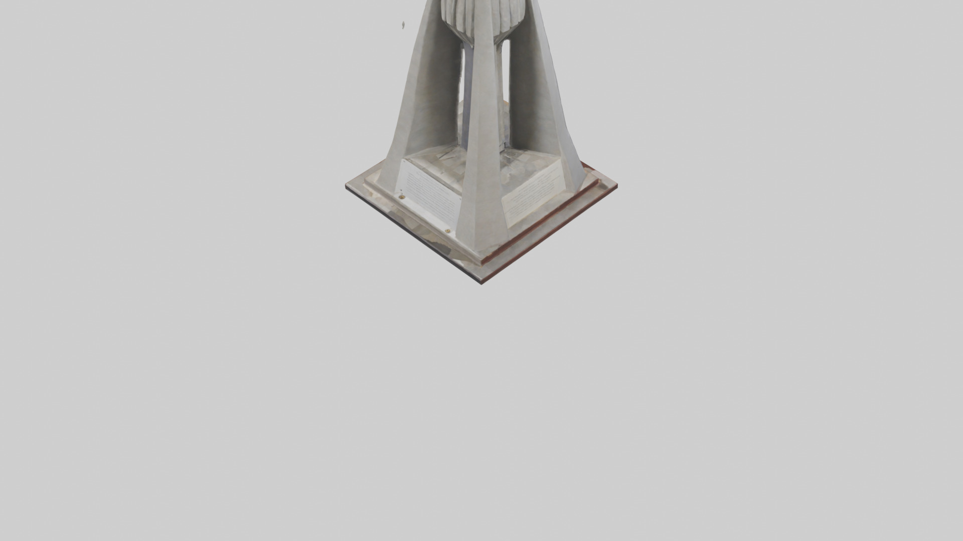 The Freedom March monument model Low-poly 3D model_4