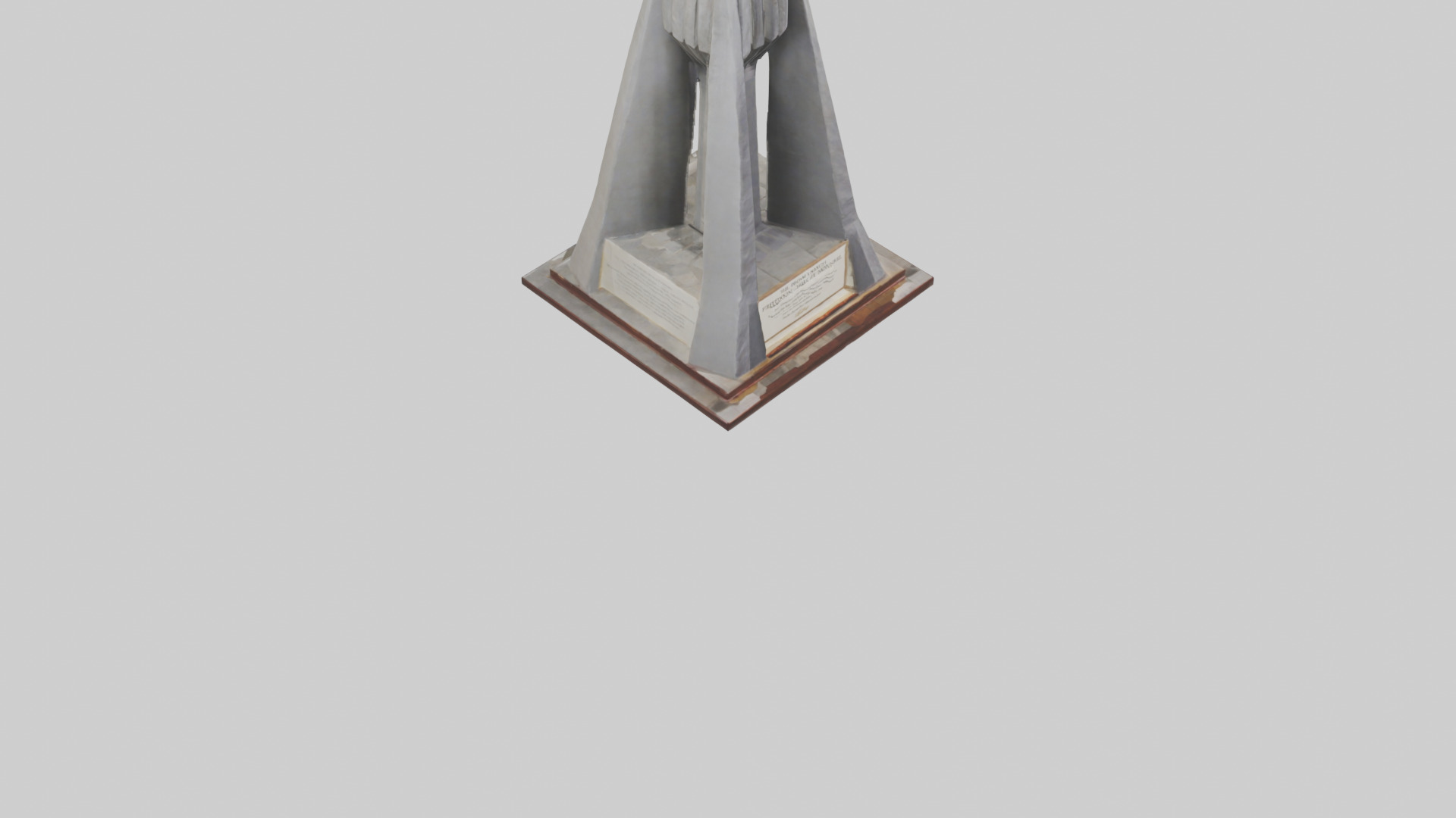 The Freedom March monument model Low-poly 3D model_6