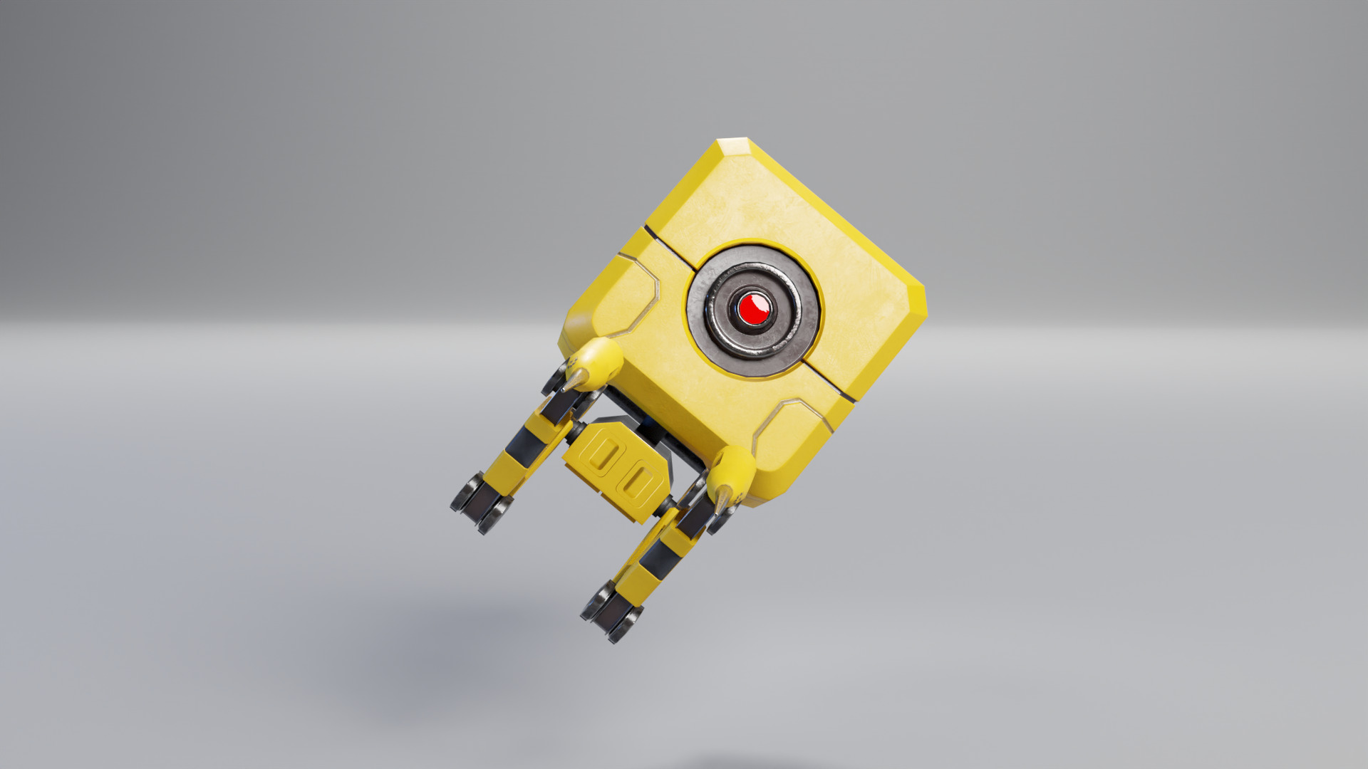 Game ready Robot Welder Low-poly 3D model_5