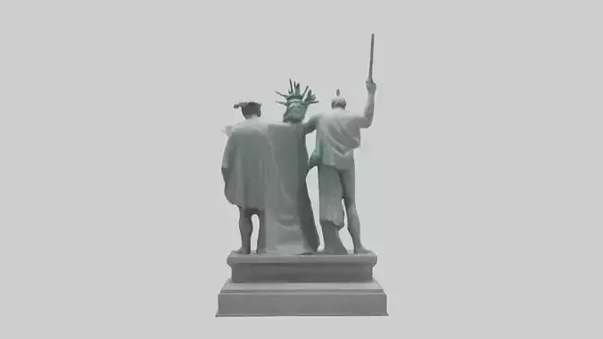 The Fighters for Liberty statue model