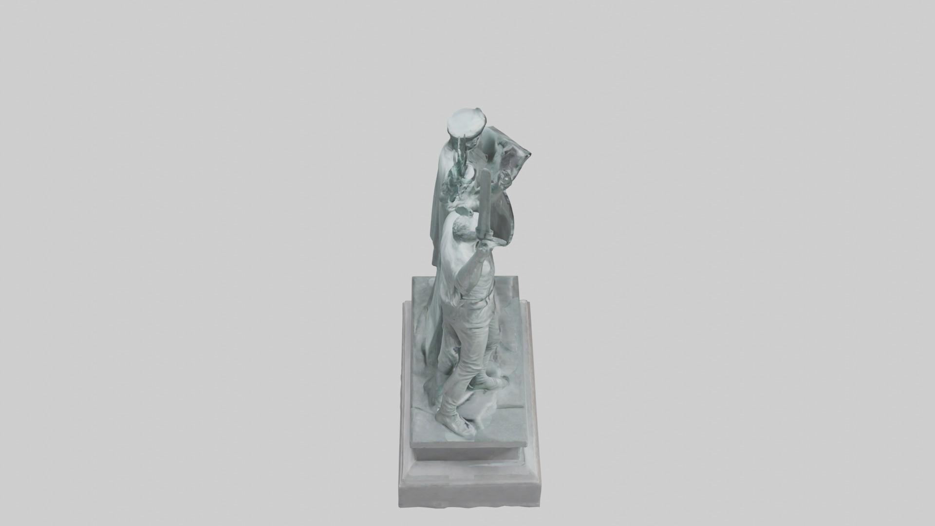 The Fighters for Liberty statue model Low-poly 3D model_18