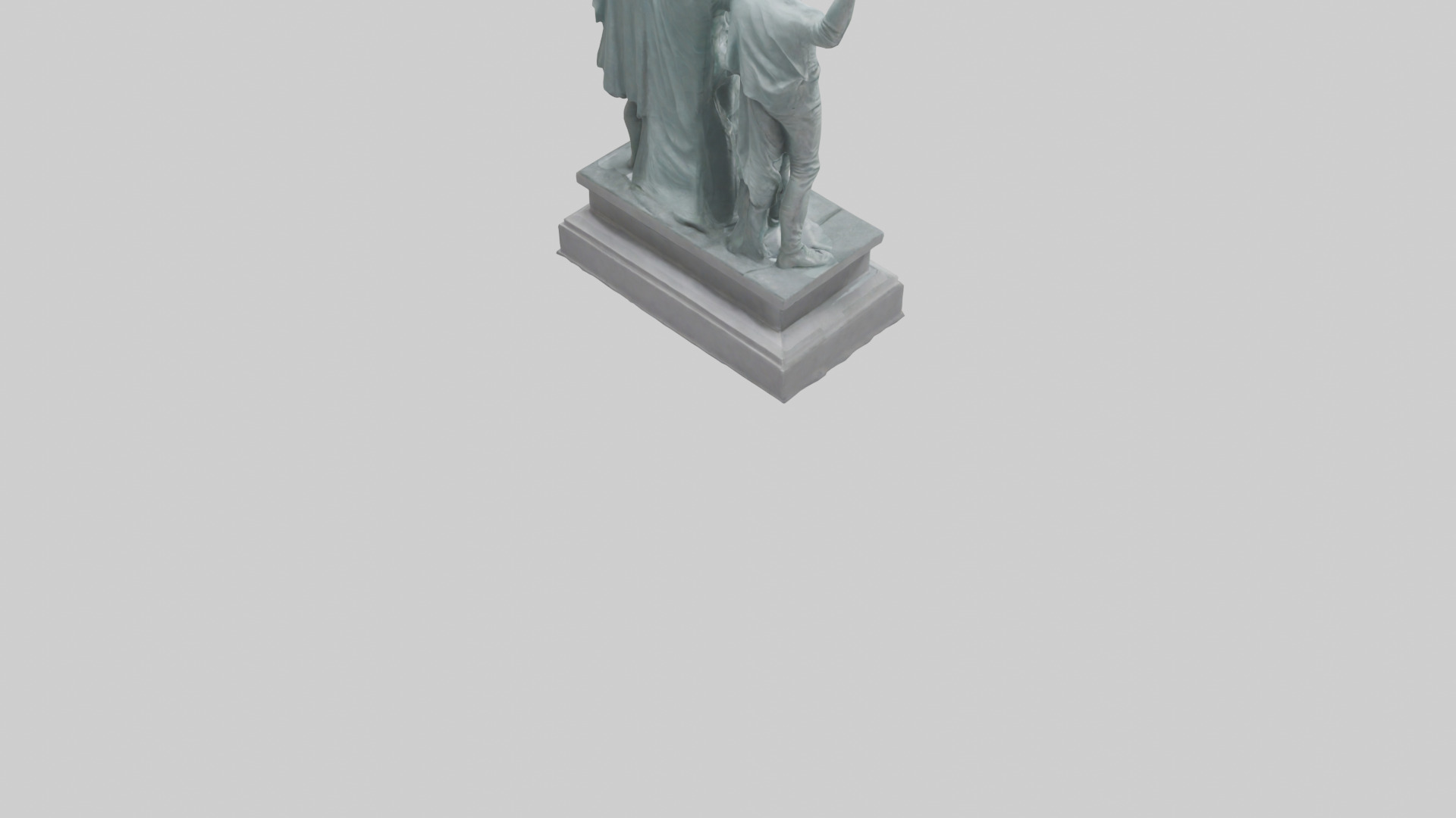 The Fighters for Liberty statue model Low-poly 3D model_4