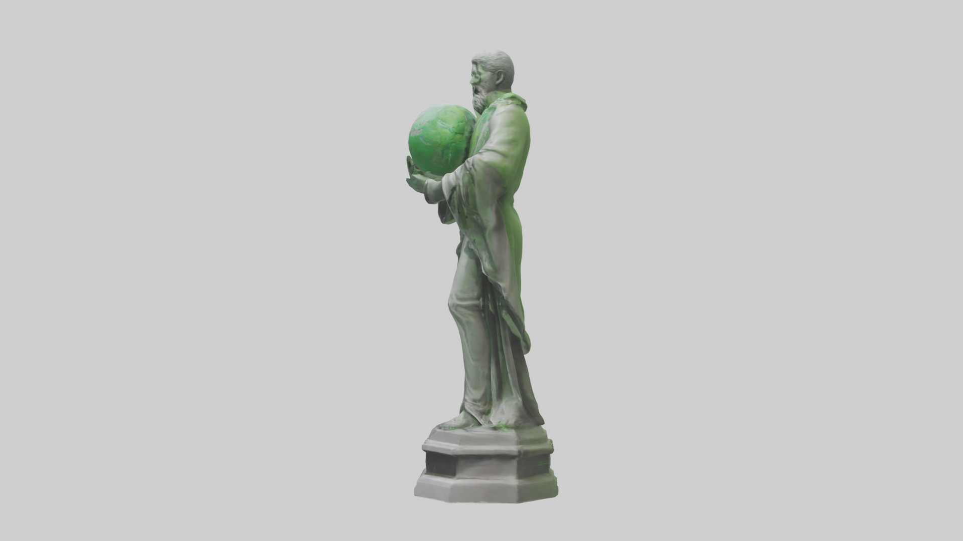 The Environmental Savior Statue model Low-poly 3D model_12