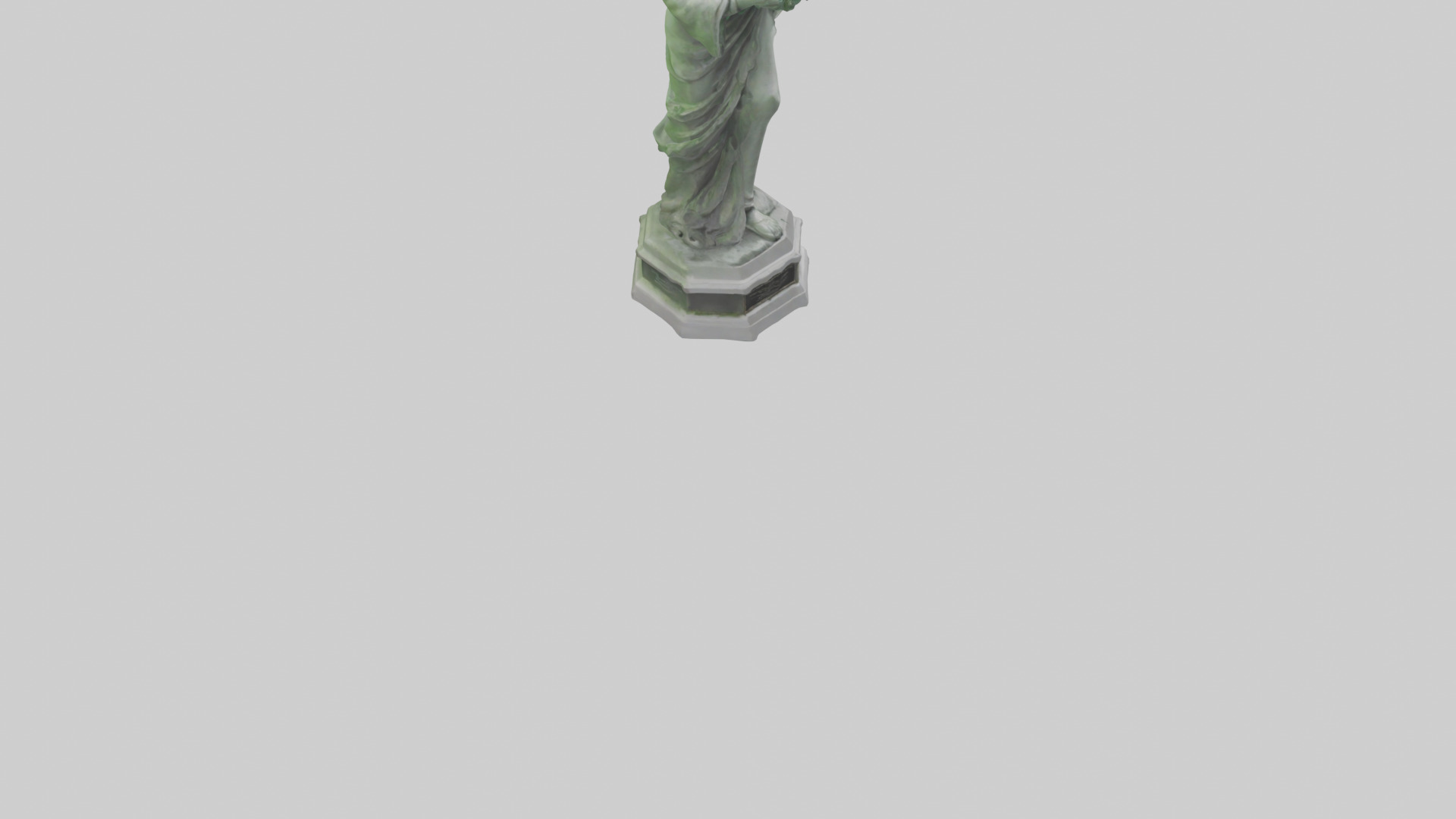 The Environmental Savior Statue model Low-poly 3D model_6