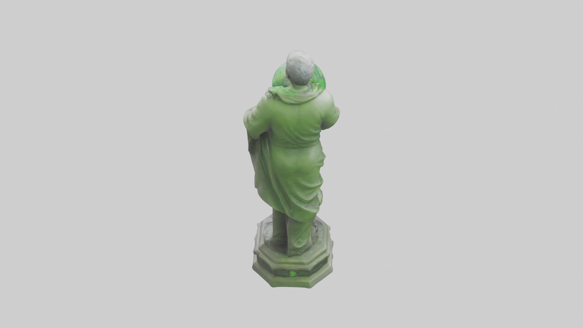The Environmental Savior Statue model Low-poly 3D model_15