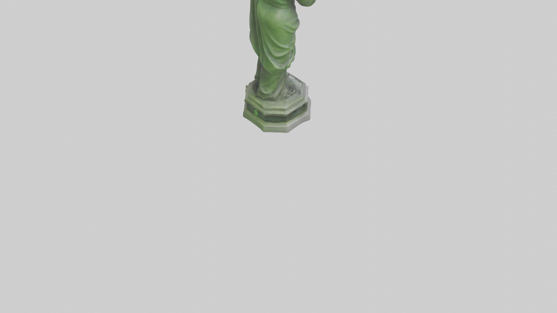 The Environmental Savior Statue model Low-poly 3D model_4
