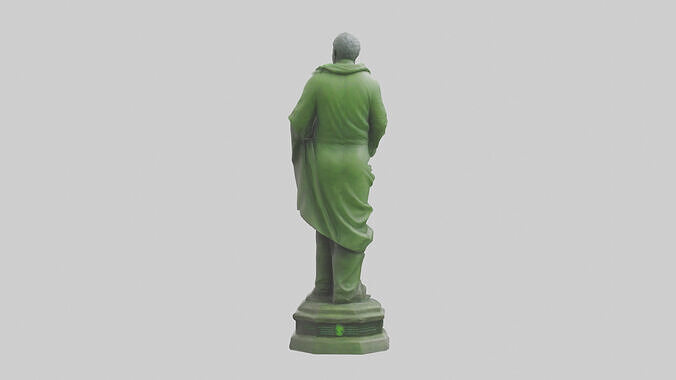 The Environmental Savior Statue model Low-poly 3D model