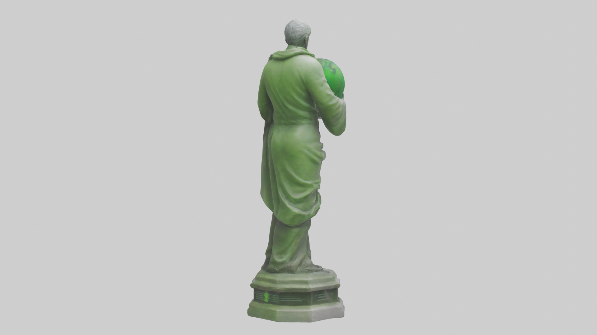 The Environmental Savior Statue model Low-poly 3D model_2