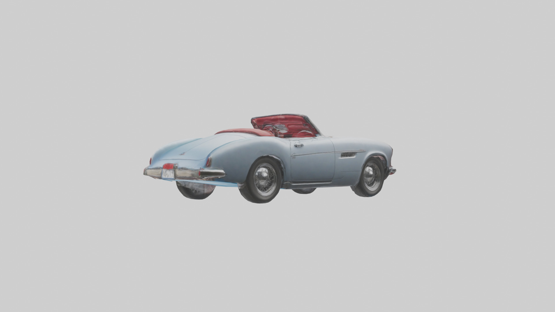Classic Convertible Roadster model 3D model_2