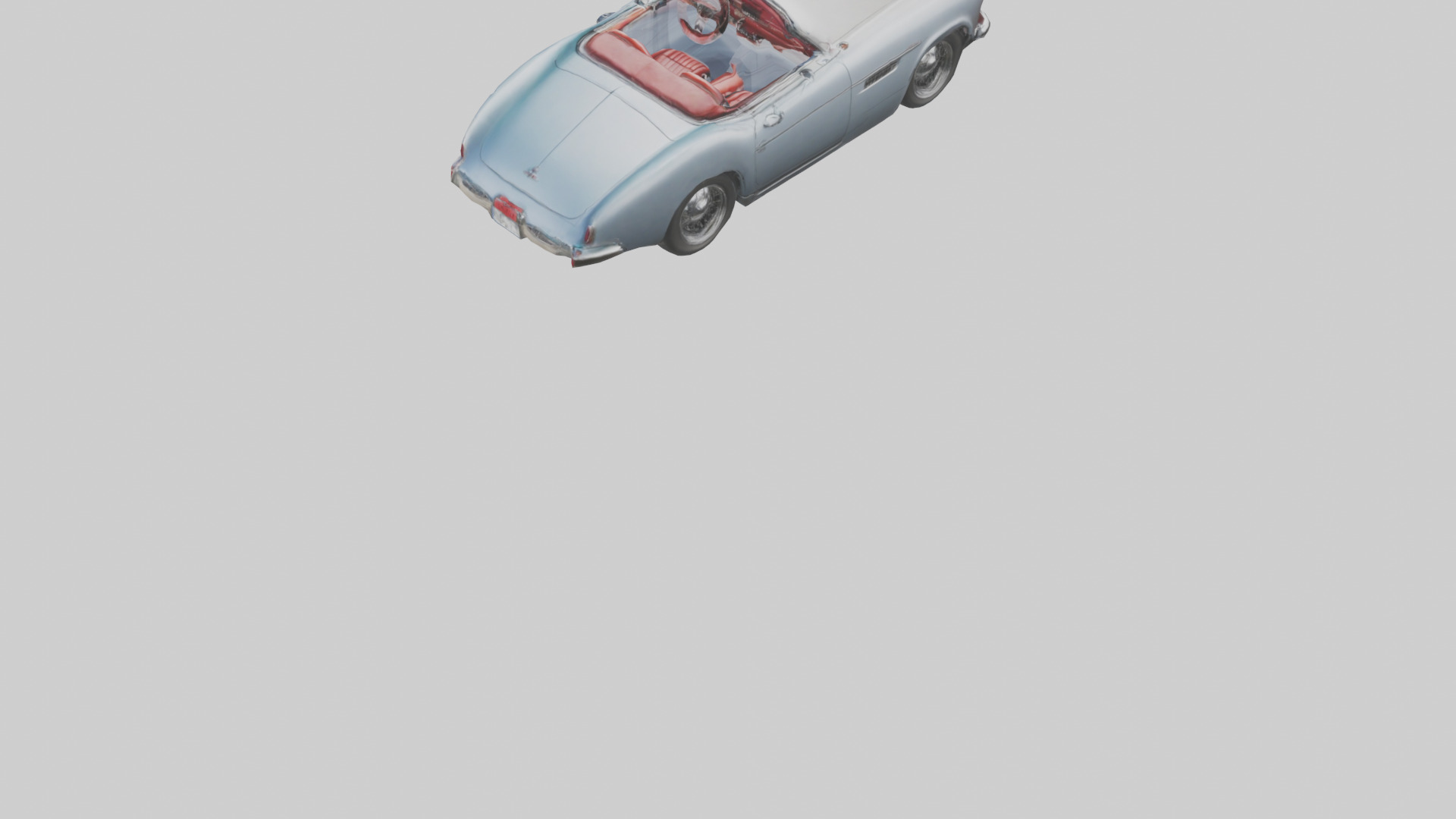 Classic Convertible Roadster model 3D model_4