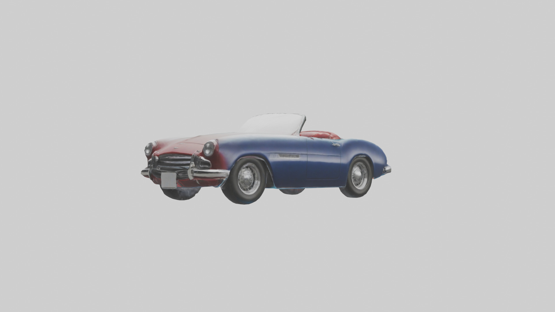Classic Convertible Roadster model 3D model_8