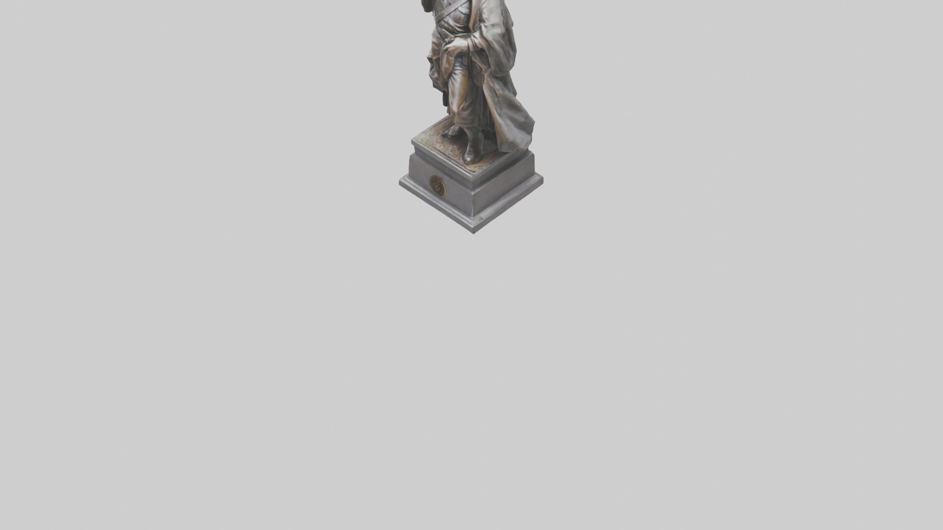 The End of Tyranny statue model Low-poly 3D model_5