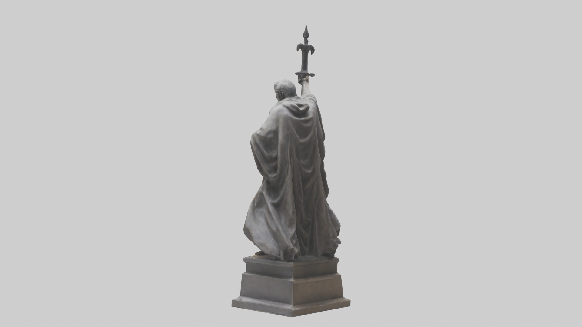 The End of Tyranny statue model Low-poly 3D model_1