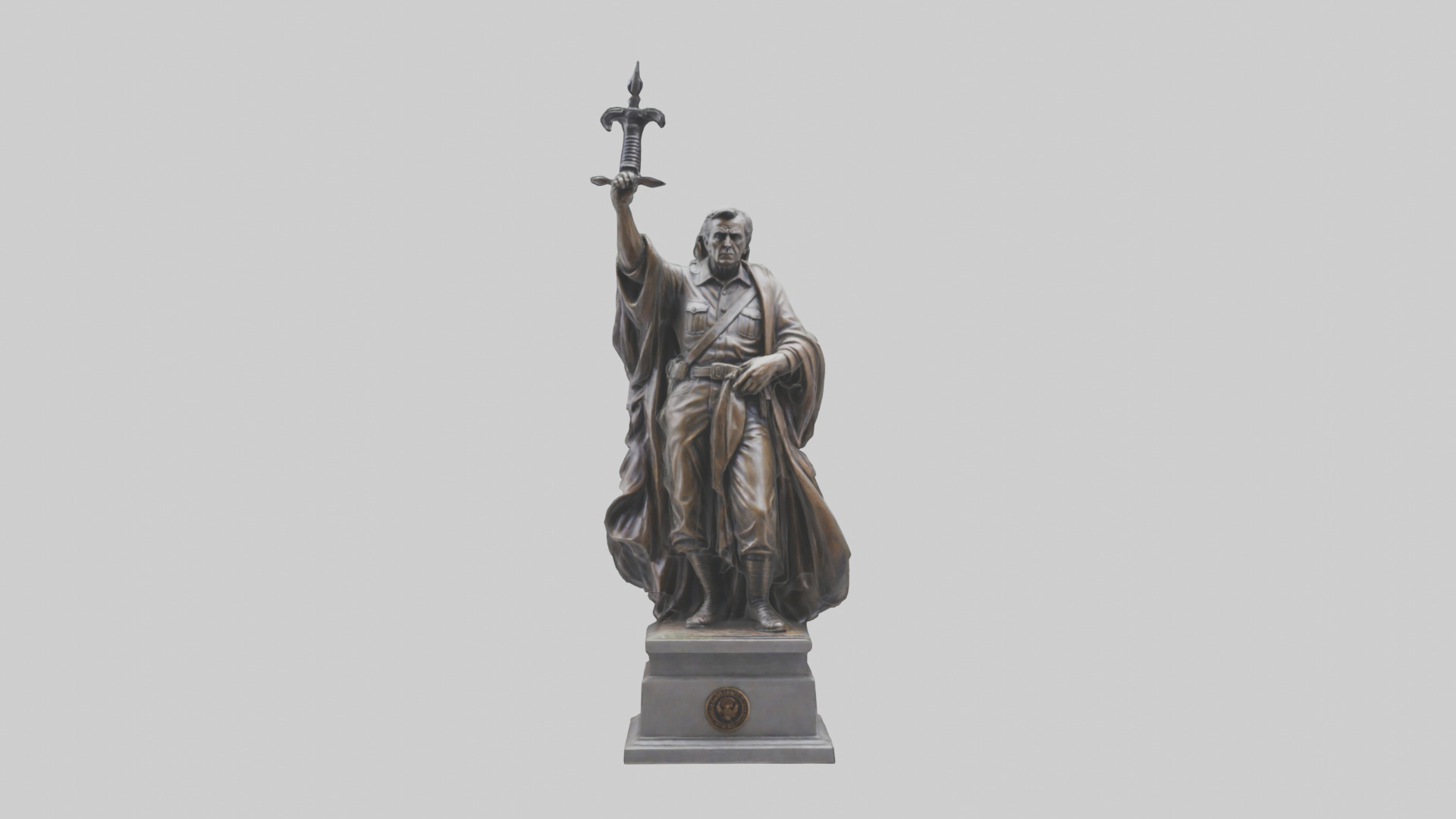 The End of Tyranny statue model Low-poly 3D model_9