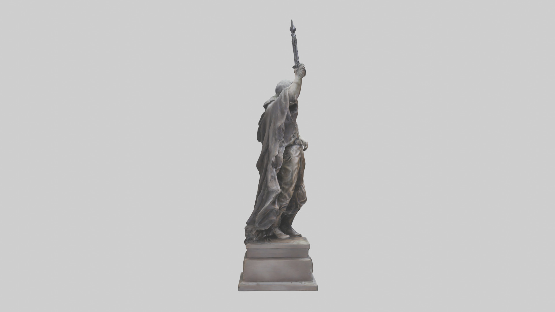 The End of Tyranny statue model Low-poly 3D model_13