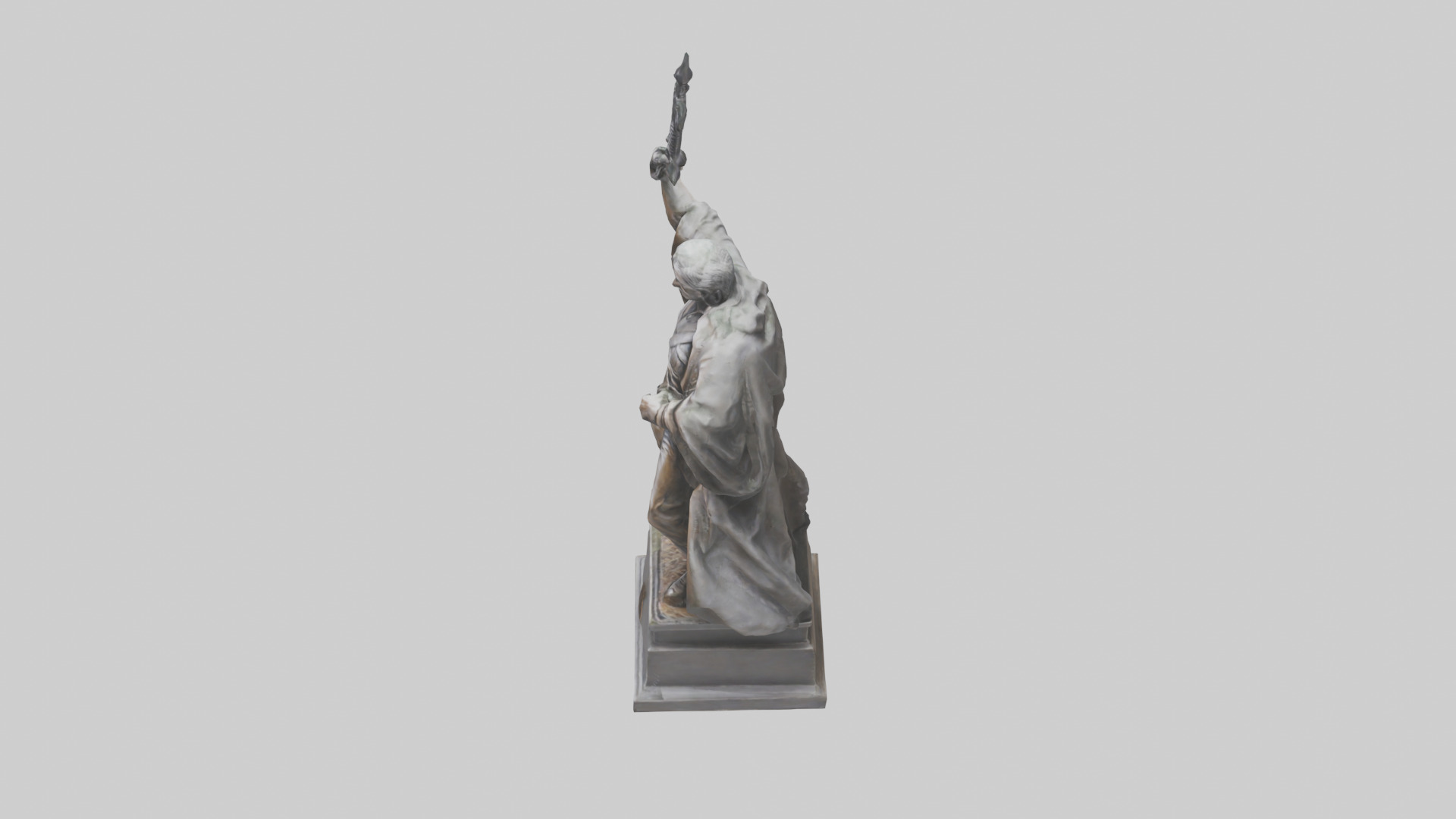 The End of Tyranny statue model Low-poly 3D model_17