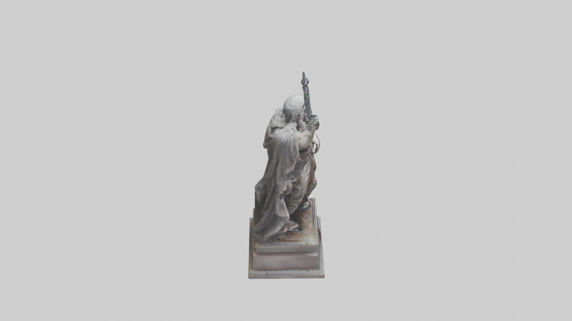 The End of Tyranny statue model Low-poly 3D model_18
