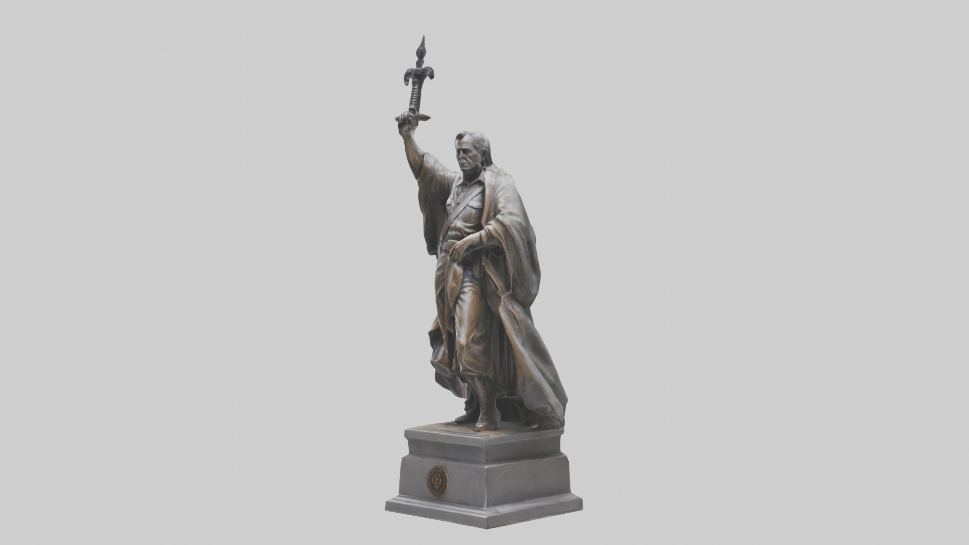 The End of Tyranny statue model Low-poly 3D model_10