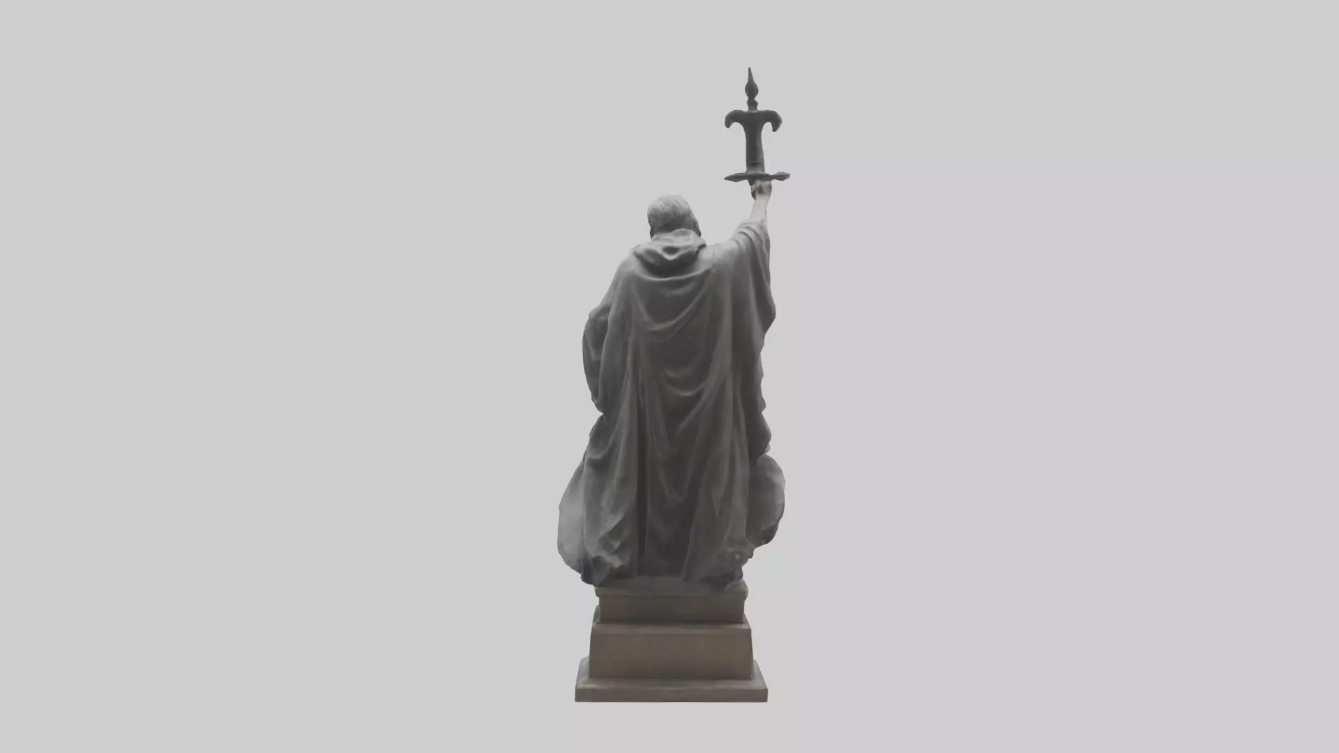 The End of Tyranny statue model Low-poly 3D model_0