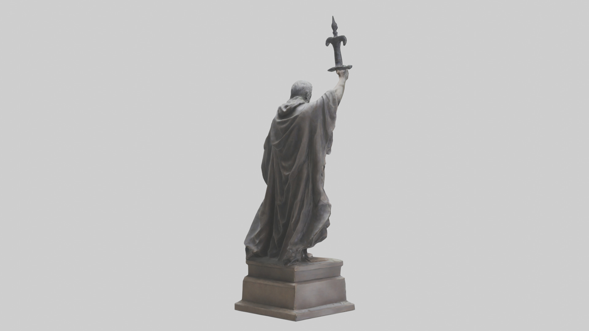 The End of Tyranny statue model Low-poly 3D model_2