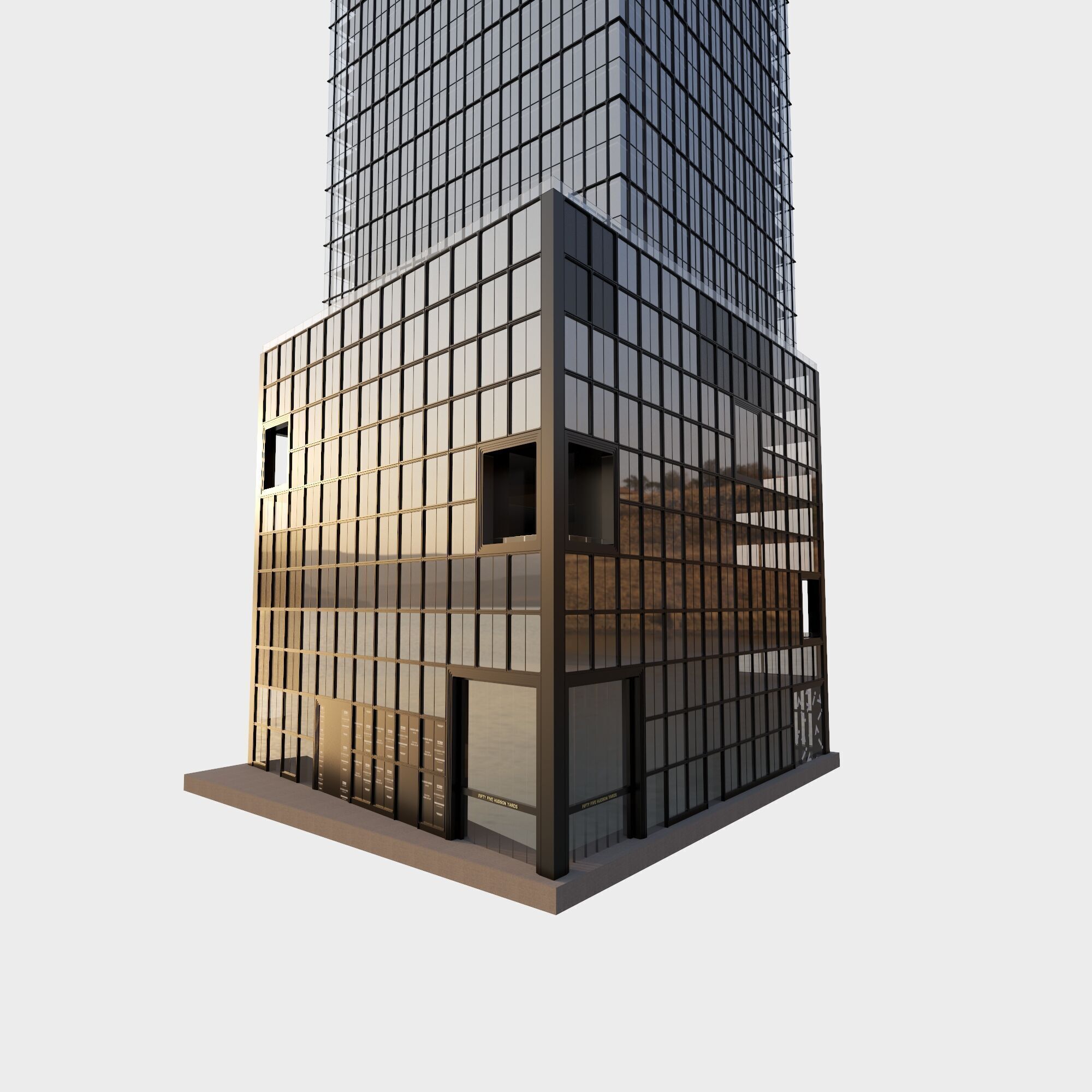 New York 55 Hudson Yards 3D model_1