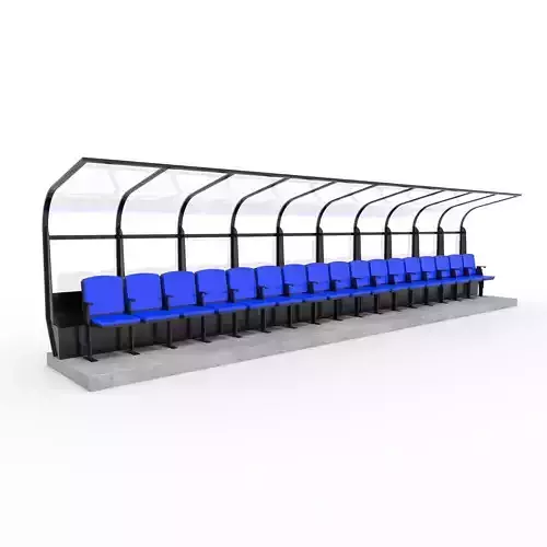 Soccer Bench 03 3D model