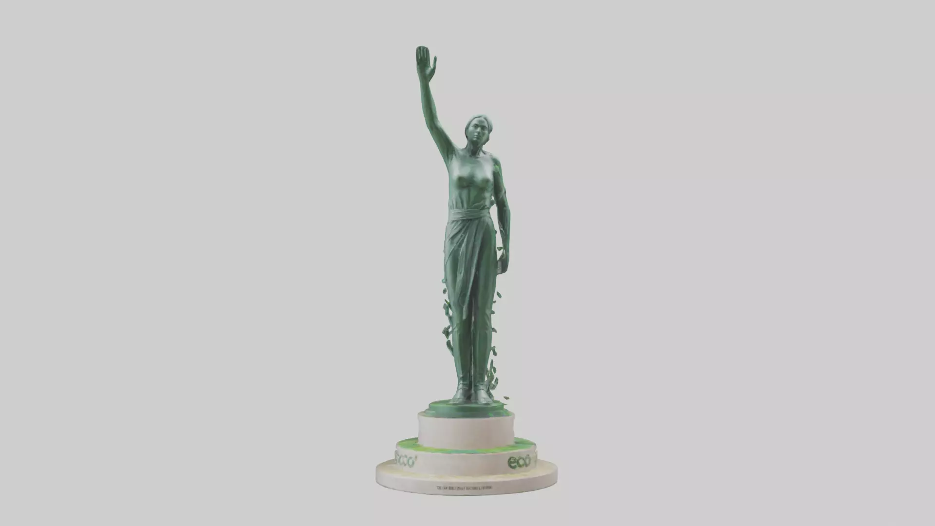 The Eco Revolution Statue model 3D model_0