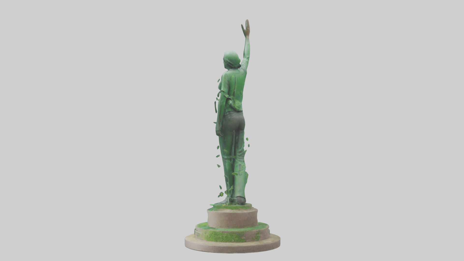 The Eco Revolution Statue model 3D model_3