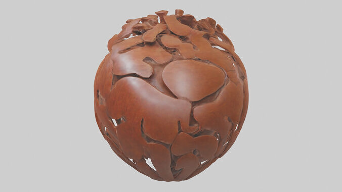 The Earths Heart Sculpture model 3D model 2