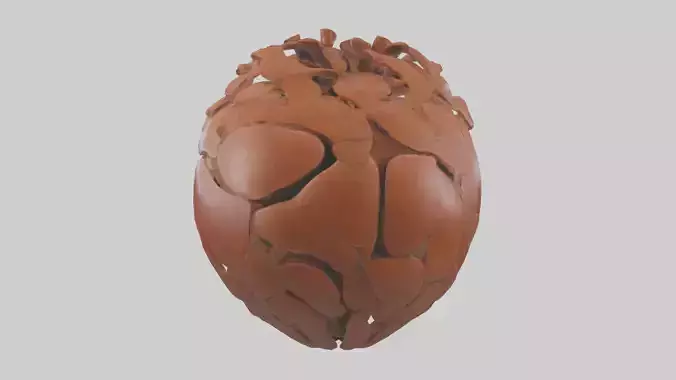 The Earths Heart Sculpture model