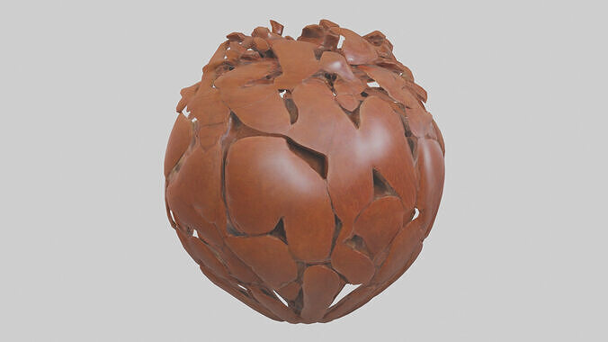 The Earths Heart Sculpture model 3D model 5