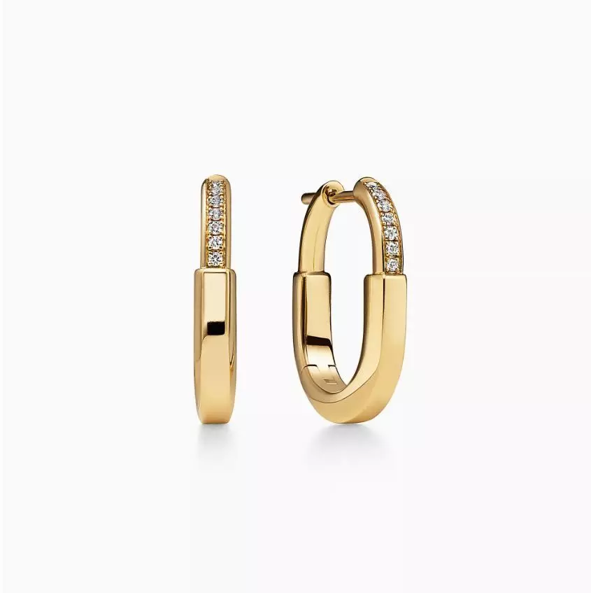 Tiffany Lock Earring Jewelry Brand 3D print model