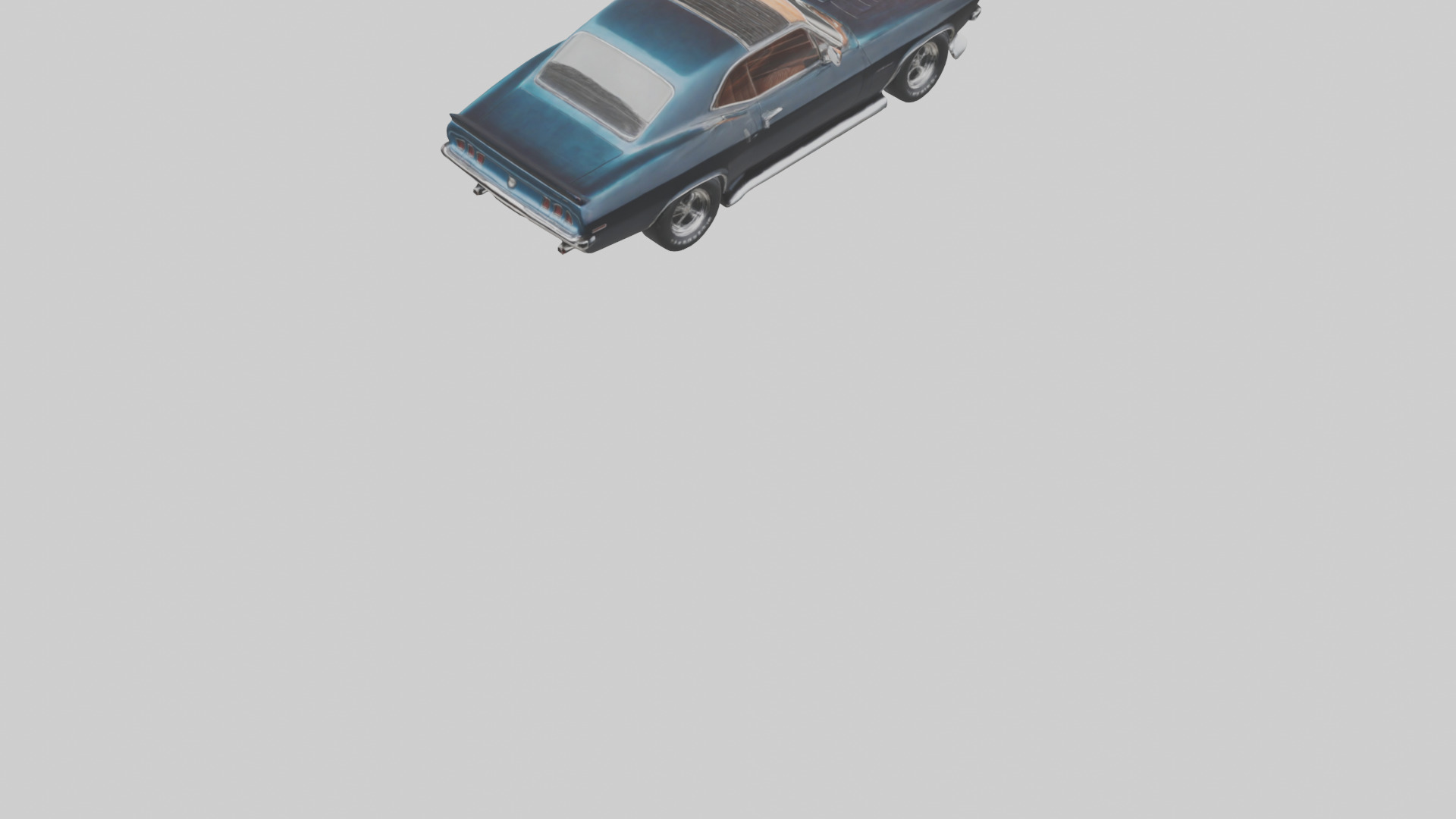 Classic Muscle Car model 3D model_4