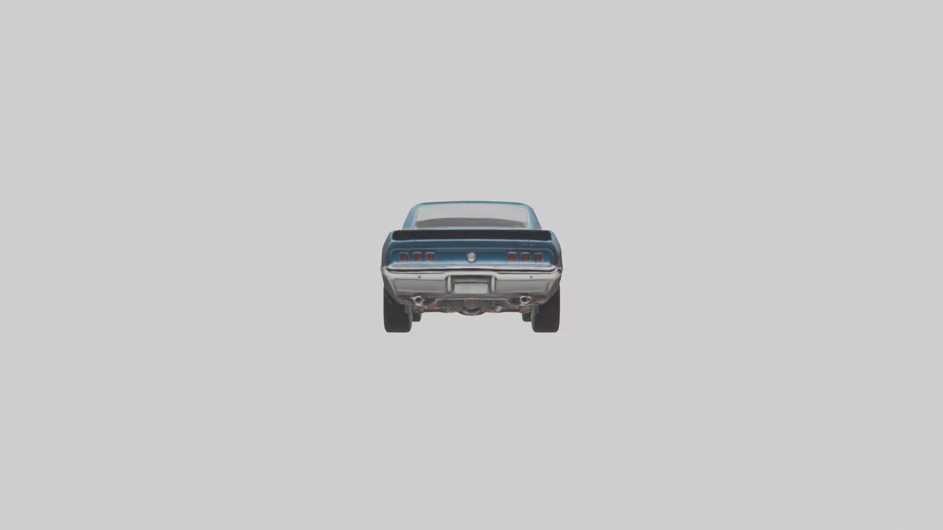 Classic Muscle Car model 3D model_0
