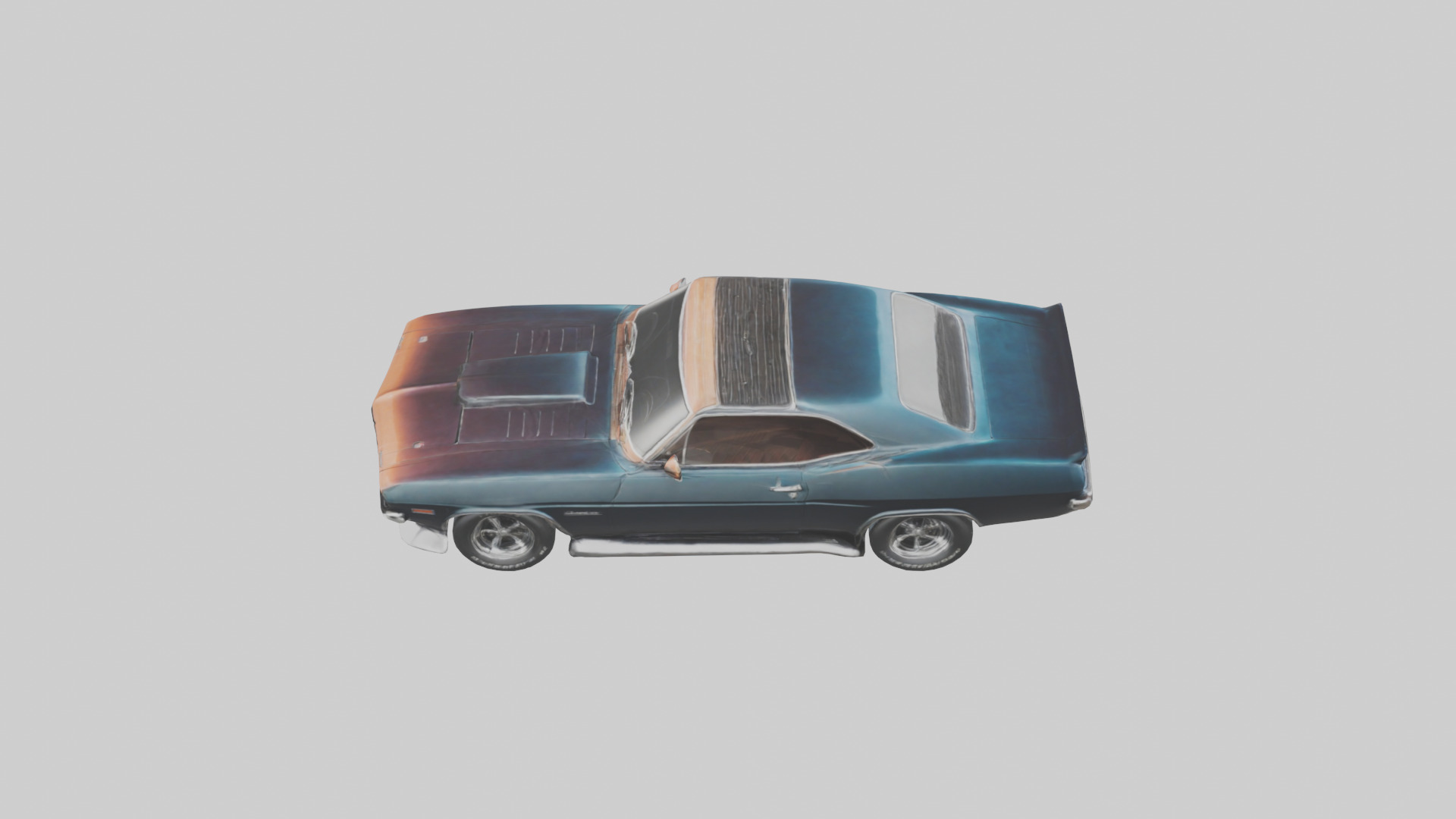 Classic Muscle Car model 3D model_17