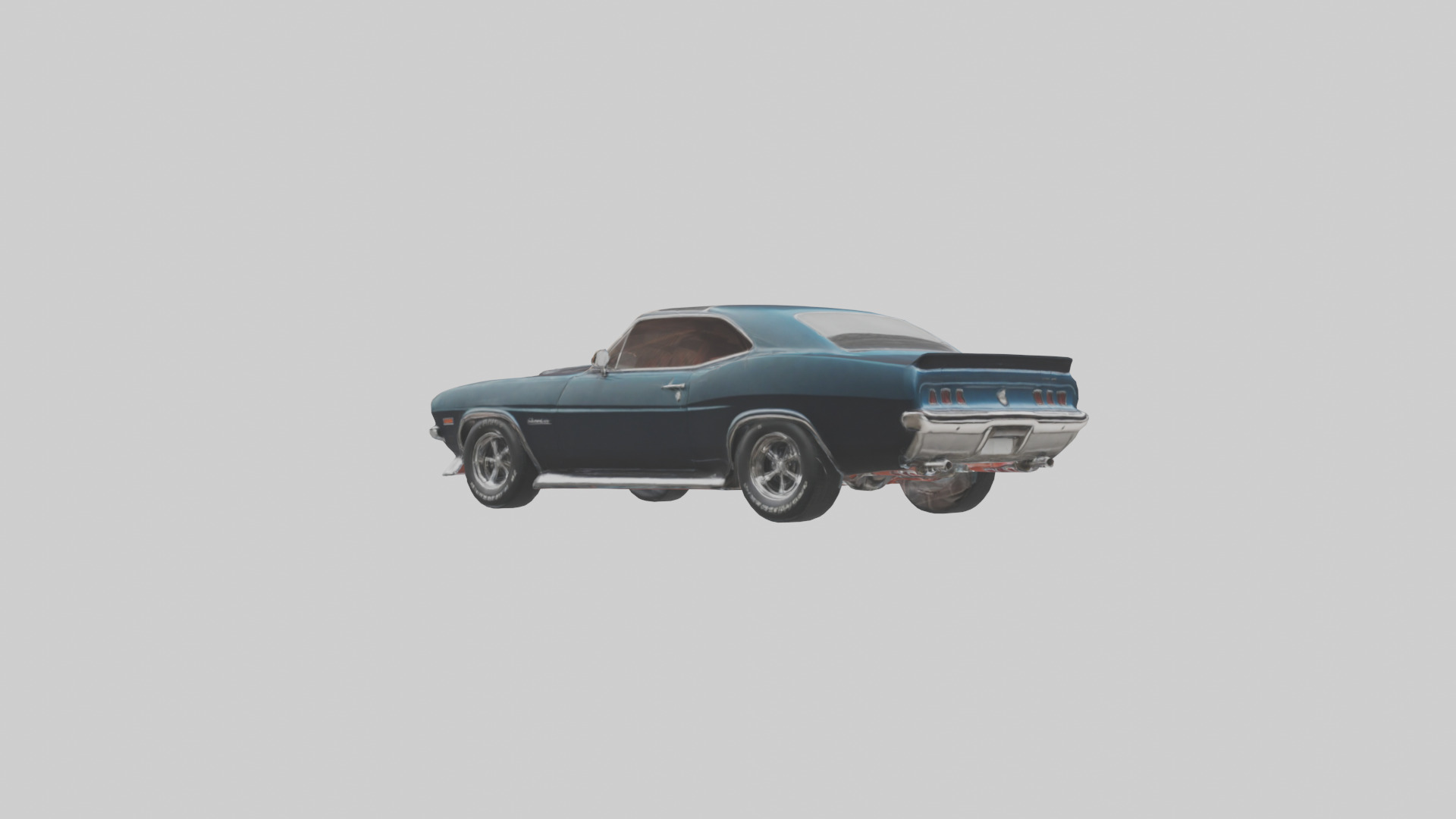 Classic Muscle Car model 3D model_1