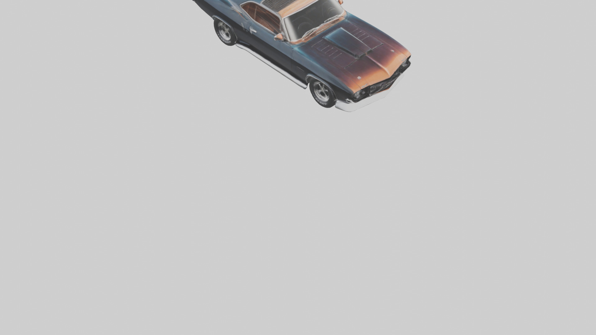 Classic Muscle Car model 3D model_6
