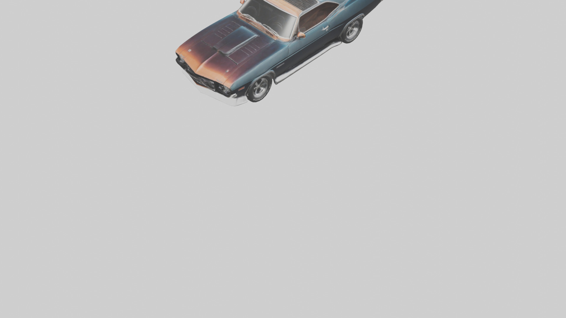Classic Muscle Car model 3D model_5