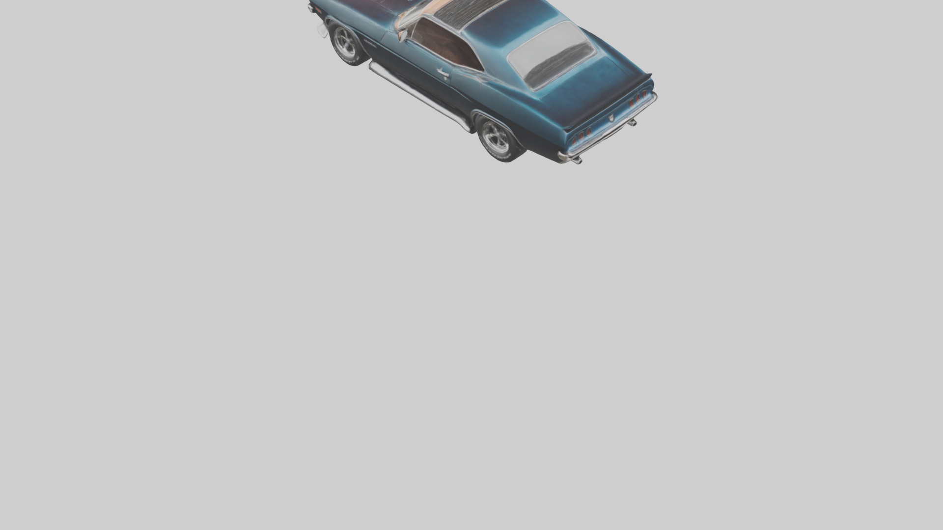Classic Muscle Car model 3D model_3