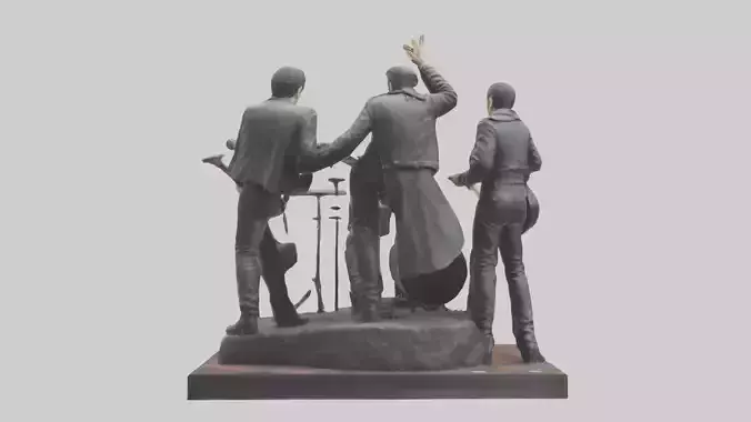 The Clash statue model